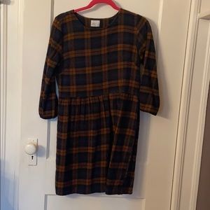 Baby Doll Plaid Flannel Mini Dress